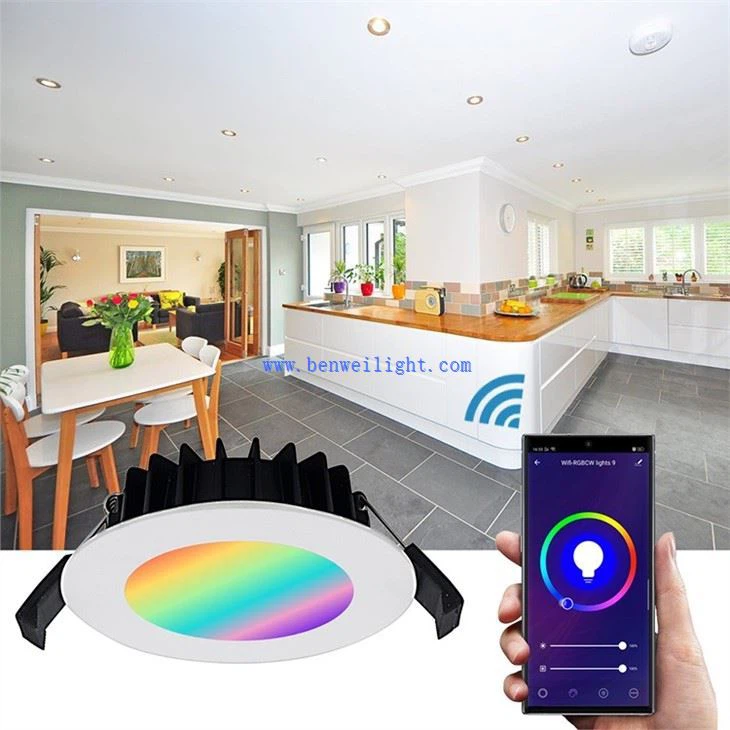 Fargeskiftende downlights