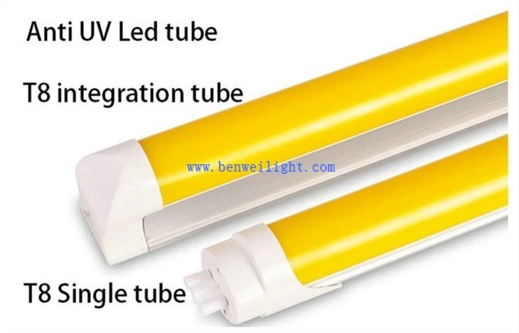 T8 FILTER 480NM-520NM Anti-UV yellow LED TUBE