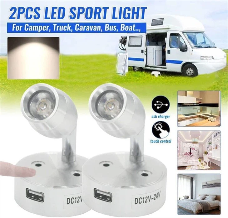 12v Caravan Lys Med Usb