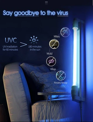 UVC LED-desinfeksjonslampe drepe støvmidd