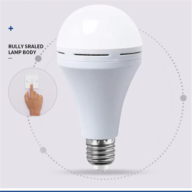 9W Led Emergency Battery Back Up E27 Bulb 6000K high quality