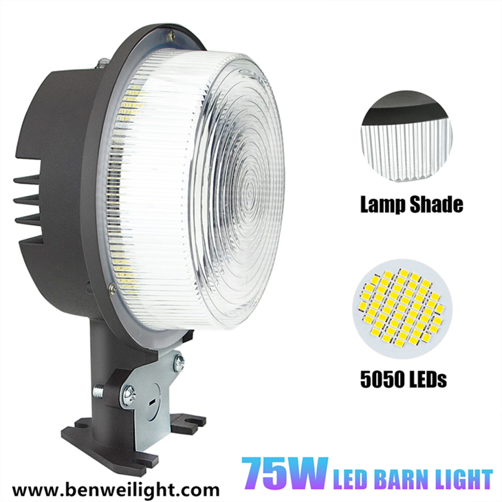 Utendørs LED-sikkerhetslyskaster: Auto Dusk-to-Dawn Waterproof Garden/Barn Armature