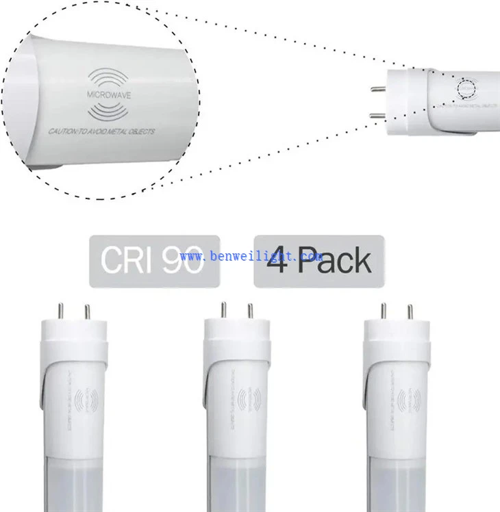 Microwave sensor motion detective led tube