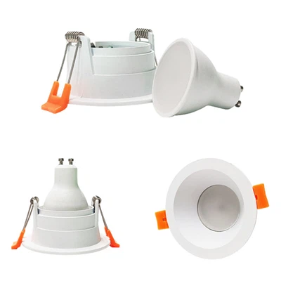 Dobbelthode LED-downlight - firkantet innfelt takarmatur (MR16/GU10)
