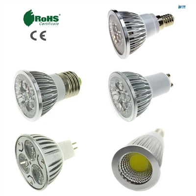 LED-spotlight-lyspærer E27/GU10/MR16 4W SMD-pære