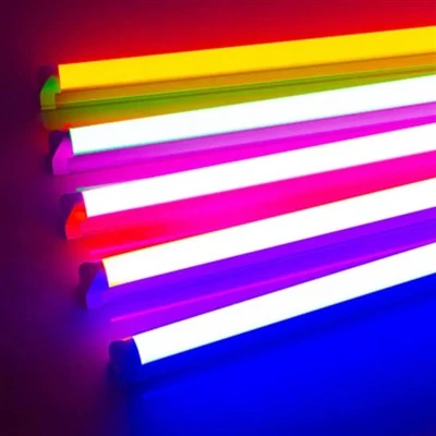 T8 flerfarget LED-rørbelysning
